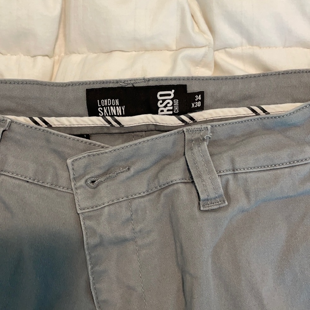 Men’s RSQ chino skinny gray pants size 34/30
